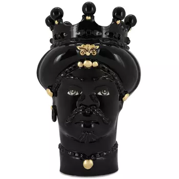 Ваза Vase Moro Man All Black and Gold