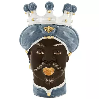 Ваза Vase Moro Man Medium New Grey Gold
