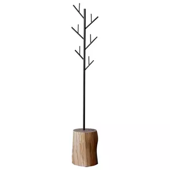 Вешалка Metal Branches and Stump Floor Hanger Black