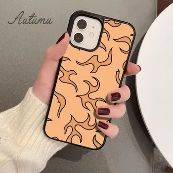 Flames Phone Case for iPhone 11 12 13 14 Pro Max mini X XR XS SE 2020 5 6S 7 8 Plus Samsung Galaxy S21 S22 Cover shell iPhone 6plus
