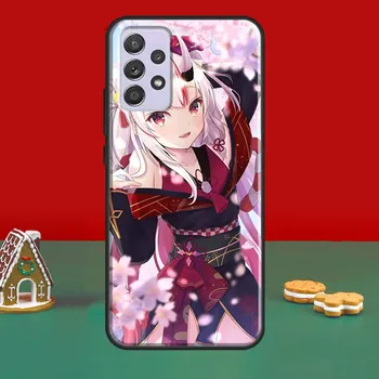 Чехол Nakiri Ayame Hololive с аниме для Samsung A32 A12 A22 A52 A72 A21S A20e A03S A40 A50 A70 A31 A51 A71 A52S Samsung A10