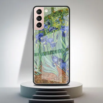 Стеклянный чехол для Samsung Galaxy S20 FE S21 Plus S10 Note 20 Ultra 10 Lite S9 S8 S10e 9 Роскошный чехол для телефона Картины Ван Гога Funda Samsung Note 9