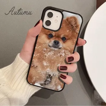 Чехол для телефона с изображением померанских собак для iPhone 11 12 13 14 Pro Max mini X XR XS SE 2020 6S 7 8 Plus Samsung Galaxy S21 S22 iPhone 6plus