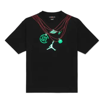 Футболка Air Jordan x Clot Jade T-Shirt 'Black', черный