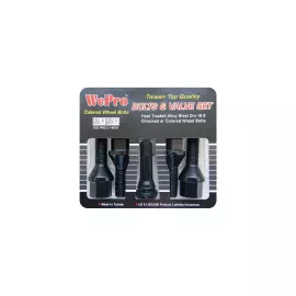 Комплект WP 4 болта, 1 вентиль 12x1.25 черный матовый 1716-27B