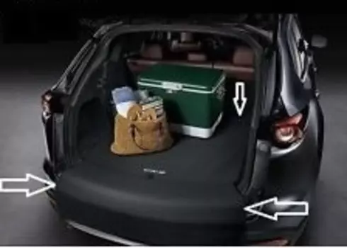 Коврик багажника Mazda ткань черный 00008KN09 Mazda CX-9 (2G) 2016-