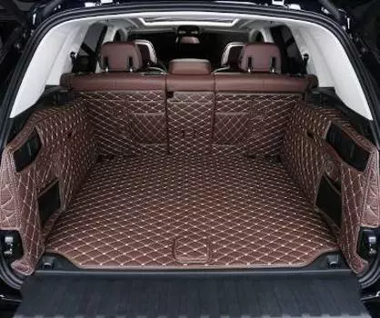 Коврик в багажник (экокожа, коричневый) Kust KUST00148 для BMW X5 2018-