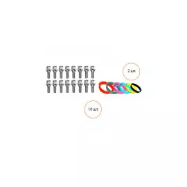 Комплект Alutec_Rial 10 болтов, 2 кольца болт 12x1.5x30 19 конус кольцо 76x72.6 №84