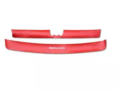 Комплект накладкок на багажник, кожаные, красные You Qiang QNG00202 для Hyundai Sonata (8G) DN8 2020-