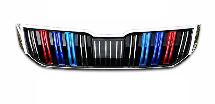 Комплект накладок на решетку радиатора Skoda Karoq 2020 (Шкода Карок)