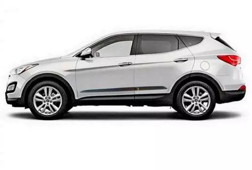 Комплект боковых молдингов Rider F-45 Hyundai Santa Fe (3G) 2012-