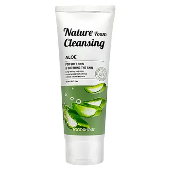 FOODAHOLIC Пенка для умывания с экстрактом алоэ Nature Foam Cleansing Aloe