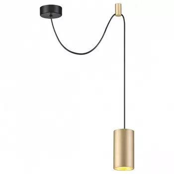 Подвесной светильник lucas (odeon light) золотой 120 см.