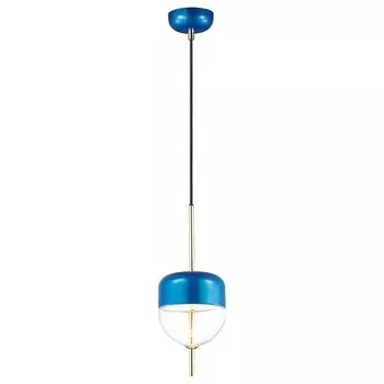 Подвесной светильник pamfa (odeon light) синий 150 см.