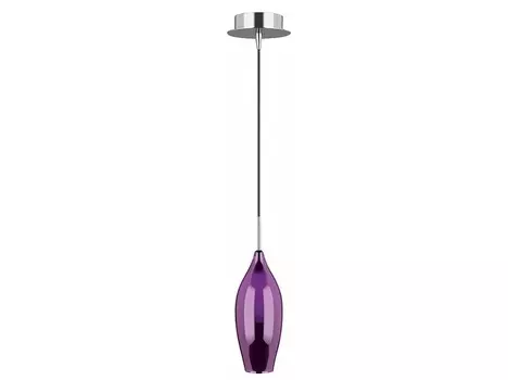 Подвесной светильник pentola (odeon light) фиолетовый 40 см.