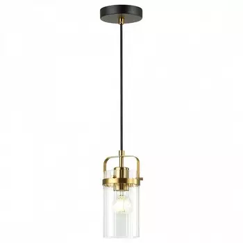 Подвесной светильник kovis (odeon light) черный 100 см.