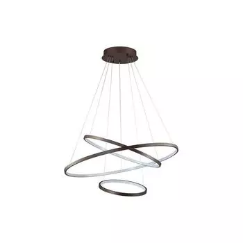 Подвесной светильник saturno (odeon light) коричневый 120 см.