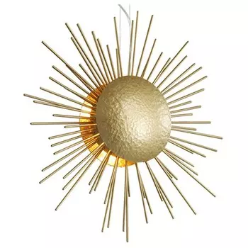 Подвесной светильник sole (odeon light) золотой 60x150x12 см.