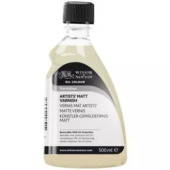 Лак професииональный для художественных работ Winsor&amp;Newton 500 мл, матовый