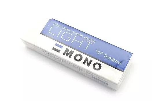 Ластик Tombow Mono Smart Light G13 для стирания карандаша с тонкой и деликатной бумаги 10x52x16 мм