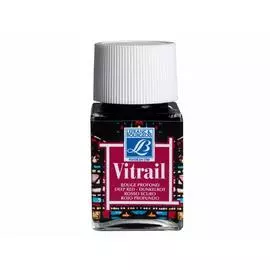 Краска по стеклу Lefranc&amp;Bourgeois "Vitrail" 50 мл Насыщенный красный №466