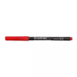Линер Koh-I-Noor "Fineliner" 0,3 мм, красный тёмный