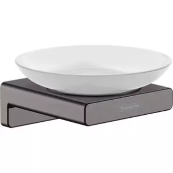 Мыльница Hansgrohe AddStoris шлифованный черный хром (41746340)