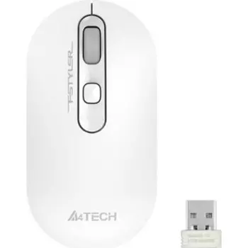 Мышь A4Tech Fstyler FG20 белый оптическая (2000dpi) беспроводная USB для ноутбука (4but)