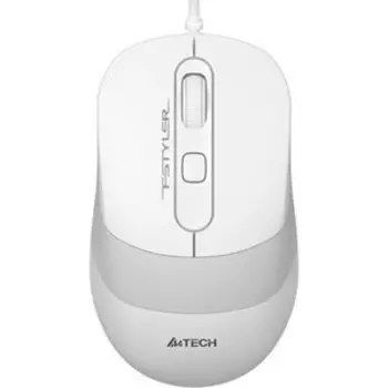 Мышь A4Tech Fstyler FM10 белый/серый оптическая (1600dpi) USB (4but)