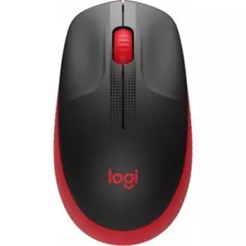 Мышь Logitech M190 красный/черный оптическая (1000dpi) беспроводная USB (2but)
