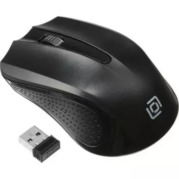 Мышь Oklick 485MW черный оптическая (1000dpi) беспроводная USB для ноутбука (3but) (997819)