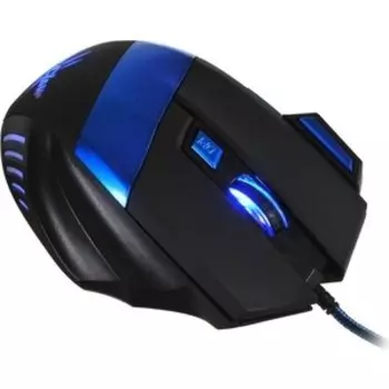 Мышь Oklick 775G Ice Claw черный/синий оптическая (2400dpi) USB (6but)
