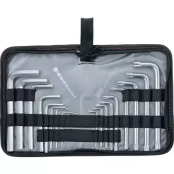 Набор ключей имбусовых Matrix HEX-TORX 18шт: HEX 1.5-10 мм, T10-T50 CrV (12314)