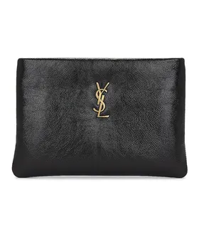Маленькая сумка Calypso на молнии Saint Laurent, цвет Noir