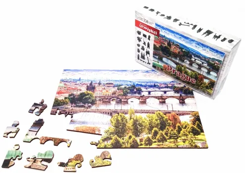 Пазл Нескучные игры CITYPUZZLES ПРАГА фигурные/деревянные 103 деталей
