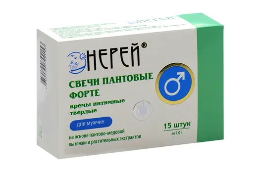 Свечи пантовые Нерей д/мужчин, 15 шт