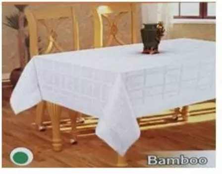 Скатерть 160х220 bamboo белый
