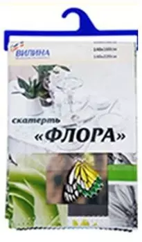 Скатерть флора 140 х160 см цвета микс