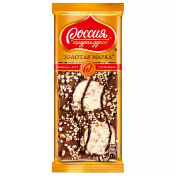 Шоколад Россия золотая марка дуэт 85 г фундук Nestle