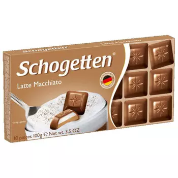 Шоколад Schogetten 100 г кофейно-молочная начинка