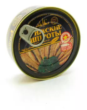 Шпроты вкусные консервы 240 г в масле с/к ж/б
