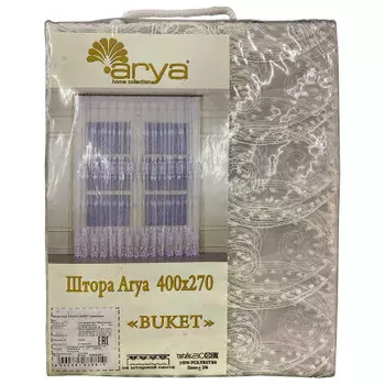 Штора aрия 400 х270 букет кремовый