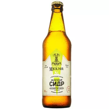 Сидр Mjolnir 0,5л 4,7% бессмертие идунн яблочный ст/б