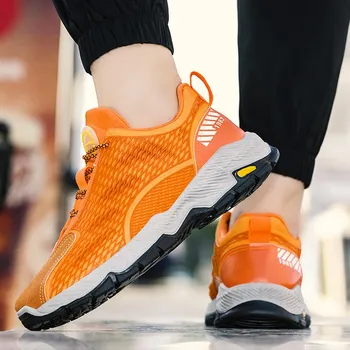 Men Walking Shoes Fashion Breathable Loafers Sneaker for Fitness Sport Comfort Casual Height Increasing Elastic Trainers 39 чёрный