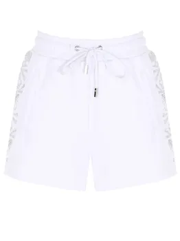 Шорты хлопковые со стразами PHILIPP PLEIN