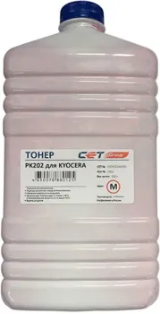 Тонер CET OSP0202M-500 PK202 пурпурный бутылка 500гр. для принтера Kyocera FS-2126MFP/2626MFP/C8525MFP