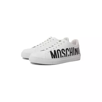 Кожаные кеды Moschino