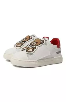 Кожаные кеды Moschino