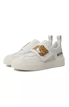 Кожаные кеды Moschino