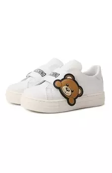 Кожаные кеды Moschino